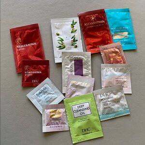 13 sample beauty products from Dhc